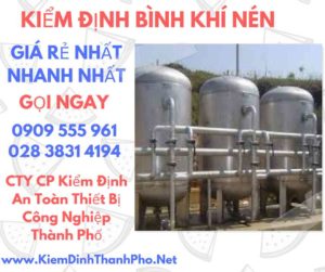 hình ảnh kiểm định bình khí nén