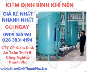 hình ảnh kiểm định bình khí nén