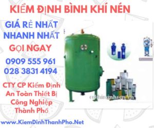 hình ảnh kiểm định bình khí nén