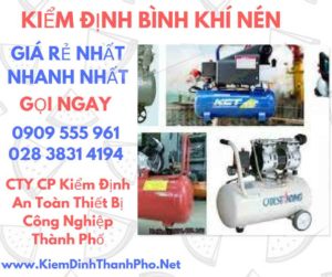 hình ảnh kiểm định bình khí nén