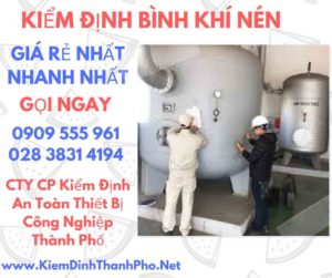 hình ảnh kiểm định bình khí nén