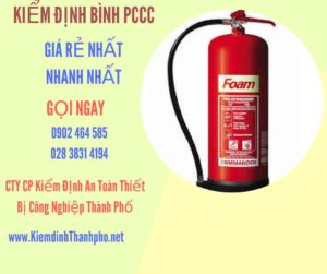 Hình ảnh kiểm định BÌnh PCCC