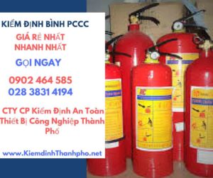 Hình ảnh kiểm định BÌnh PCCC