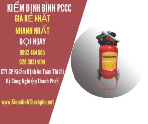 Hình ảnh kiểm định BÌnh PCCC