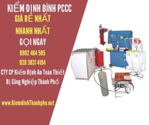 Hình ảnh kiểm định BÌnh PCCC