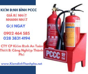 Hình ảnh kiểm định BÌnh PCCC