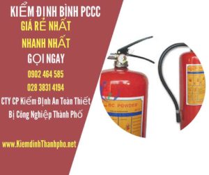 Hình ảnh kiểm định BÌnh PCCC