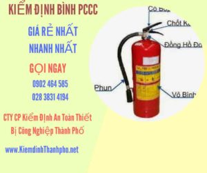 Hình ảnh kiểm định BÌnh PCCC