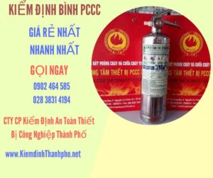 Hình ảnh kiểm định BÌnh PCCC