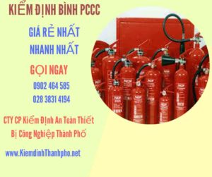 Hình ảnh kiểm định BÌnh PCCC