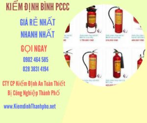 Hình ảnh kiểm định BÌnh PCCC