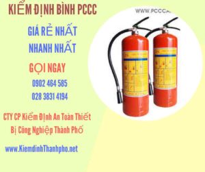 Hình ảnh kiểm định BÌnh PCCC