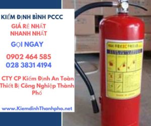 Hình ảnh kiểm định BÌnh PCCC