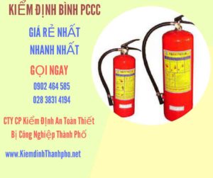 Hình ảnh kiểm định BÌnh PCCC