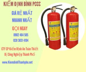 Hình ảnh kiểm định BÌnh PCCC