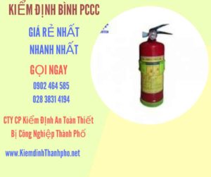 Hình ảnh kiểm định BÌnh PCCC