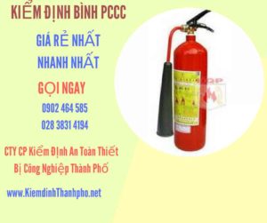 Hình ảnh kiểm định BÌnh PCCC