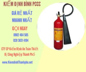 Hình ảnh kiểm định BÌnh PCCC