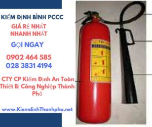 Hình ảnh kiểm định BÌnh PCCC