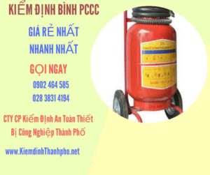 Hình ảnh kiểm định BÌnh PCCC