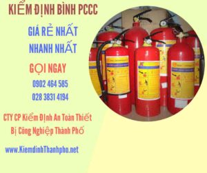 Hình ảnh kiểm định BÌnh PCCC