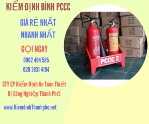 Hình ảnh kiểm định BÌnh PCCC