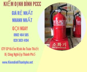 Hình ảnh kiểm định BÌnh PCCC