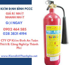 Hình ảnh kiểm định BÌnh PCCC