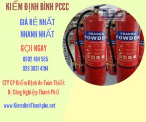 Hình ảnh kiểm định BÌnh PCCC