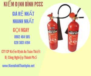 Hình ảnh kiểm định BÌnh PCCC