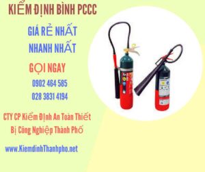 Hình ảnh kiểm định BÌnh PCCC