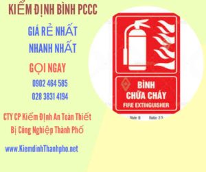 Hình ảnh kiểm định BÌnh PCCC