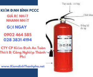 Hình ảnh kiểm định BÌnh PCCC