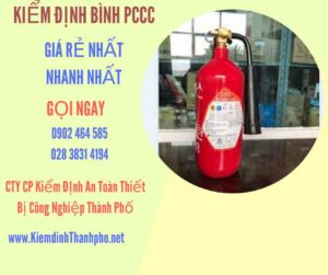 Hình ảnh kiểm định BÌnh PCCC