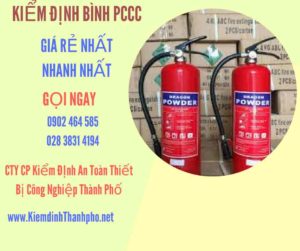 Hình ảnh kiểm định BÌnh PCCC