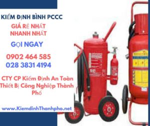 Hình ảnh kiểm định BÌnh PCCC