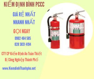 Hình ảnh kiểm định BÌnh PCCC