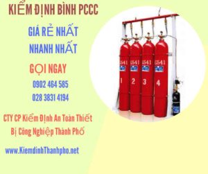 Hình ảnh kiểm định BÌnh PCCC