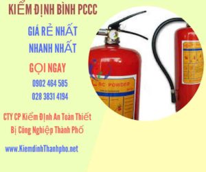 Hình ảnh kiểm định BÌnh PCCC