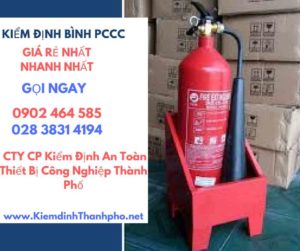 Hình ảnh kiểm định BÌnh PCCC