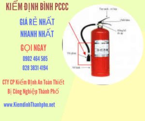 Hình ảnh kiểm định BÌnh PCCC