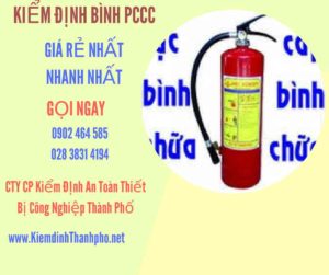 Hình ảnh kiểm định BÌnh PCCC