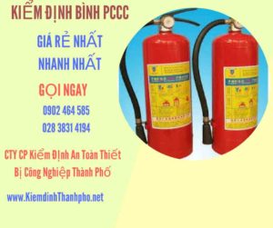 Hình ảnh kiểm định BÌnh PCCC