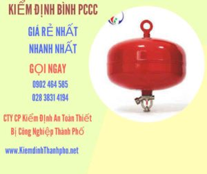 Hình ảnh kiểm định BÌnh PCCC