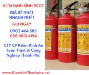 Hình ảnh kiểm định BÌnh PCCC