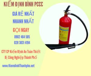 Hình ảnh kiểm định BÌnh PCCC