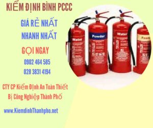 Hình ảnh kiểm định BÌnh PCCC