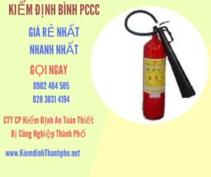 Hình ảnh kiểm định BÌnh PCCC