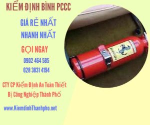 Hình ảnh kiểm định BÌnh PCCC