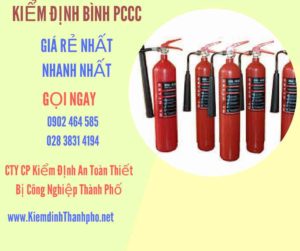 Hình ảnh kiểm định BÌnh PCCC